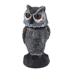Aviron Bird Deterrent Owl | Movable Head & Wind Blade | Natural Repellent | For Garden & Balcony