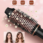 Stylique 3-in-1 Ionic Hair Straightener & Curler | Straightening, Waves, Volume | Anti-Scald Brush