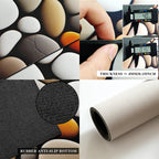 L-Shaped Diatomaceous Earth Floor Mat with Non-Slip Base