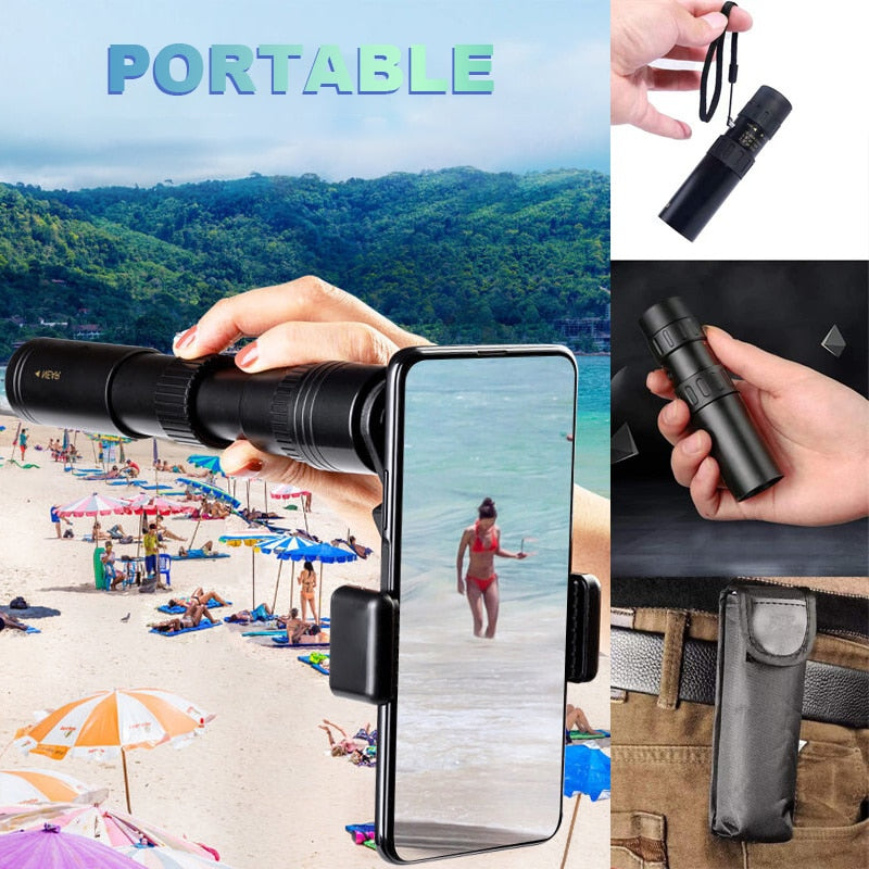 10-300X Zoom Telescope for Mobile Phone