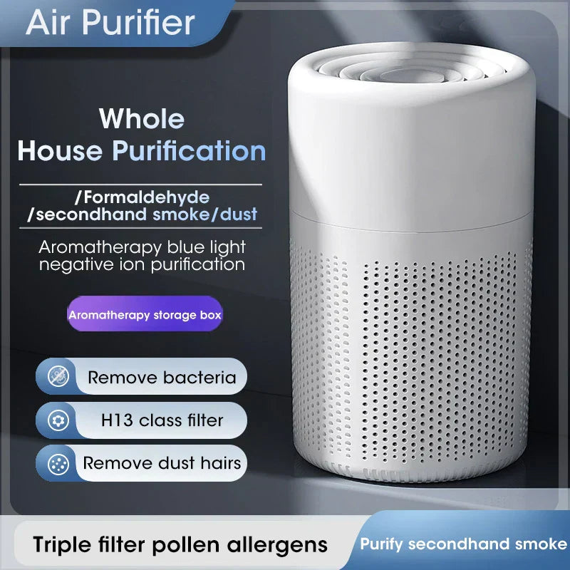 Compact air purifier with HEPA filter - BreezeMini