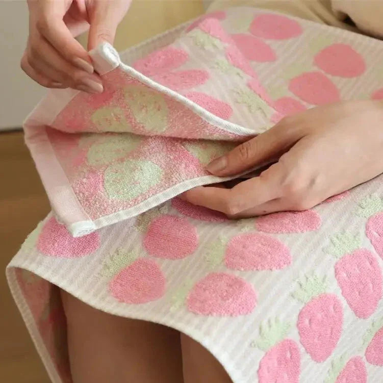 Strawberry Series Cotton Towel Collection