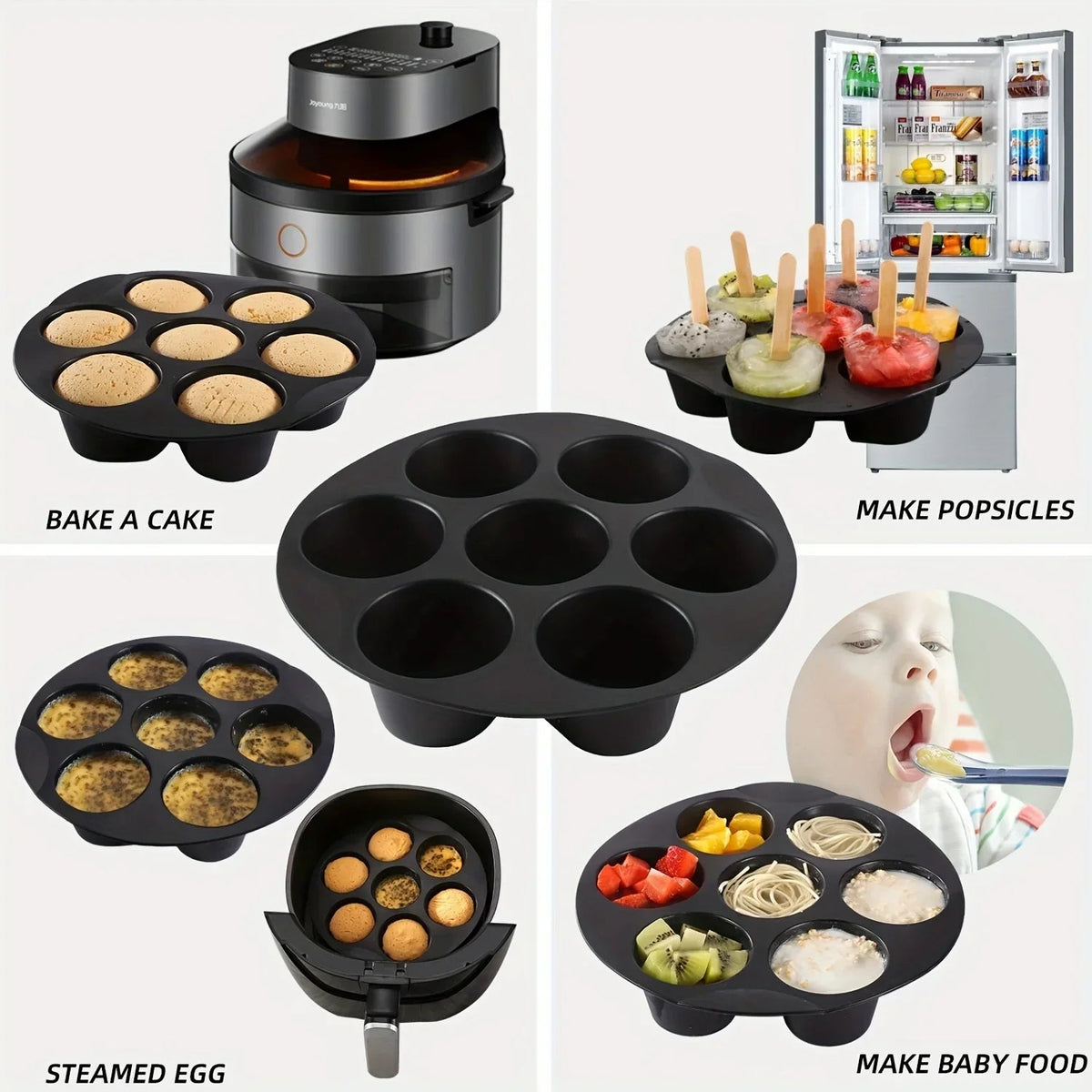 Silicone Baking Mold for Microwave and Airfryer - FlexiBake