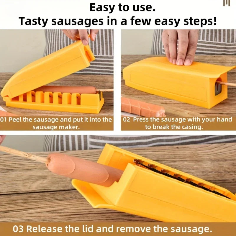Easy Hot Dog Sausage Slicer Gadget