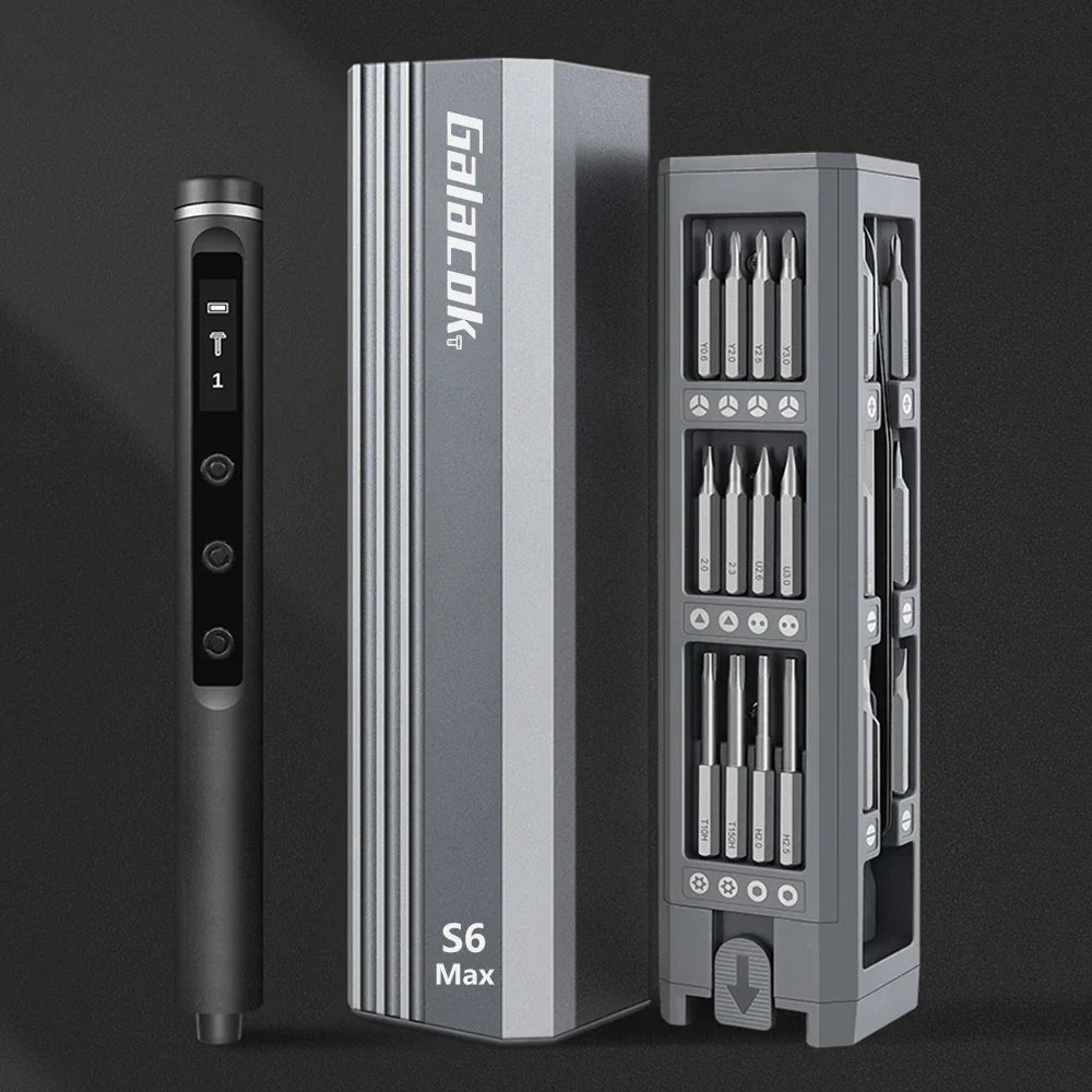 Precision Electric Screwdriver with 5 Torque Settings and LED Light