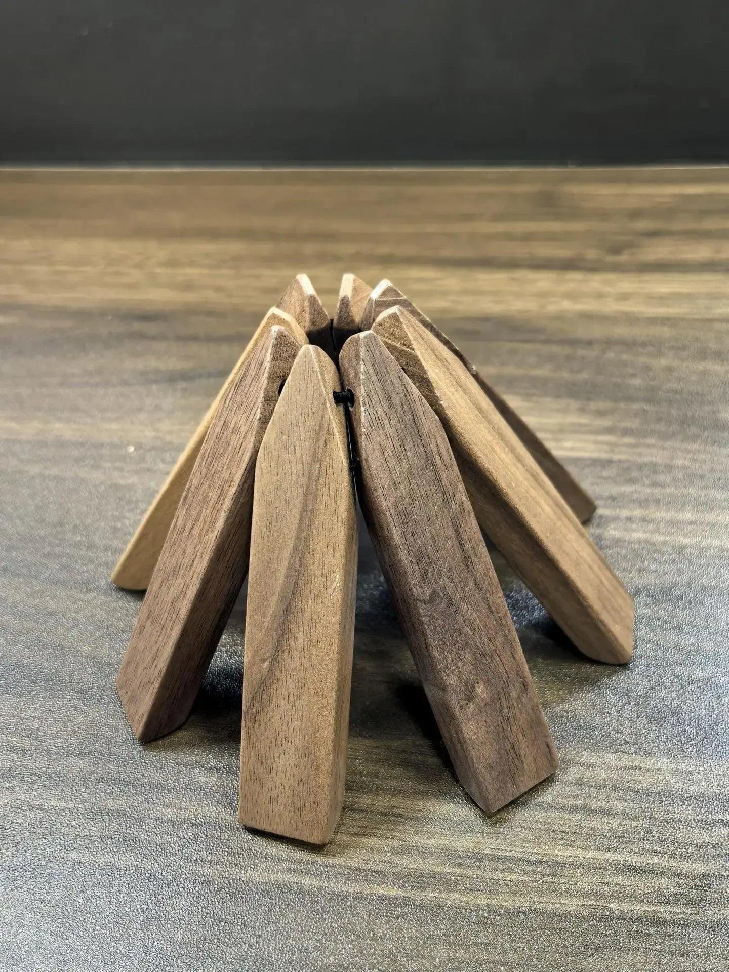 Wooden Tree Shaped Coaster