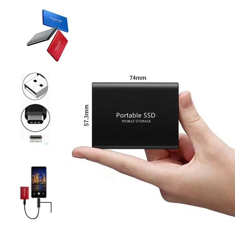 Speedora Ultra External SSD | USB 3.1 Type-C | Up to 1000 MB/s | 128 GB | Compact & Shockproof