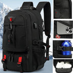 Tech Trek Pro 50-80L – The Ultimate Backpack with USB Charging Port | Durable & Spacious