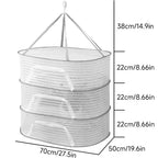 FlexiDry Drying Net | Foldable & Compact | Quick-Drying Mesh Design | 3 Levels