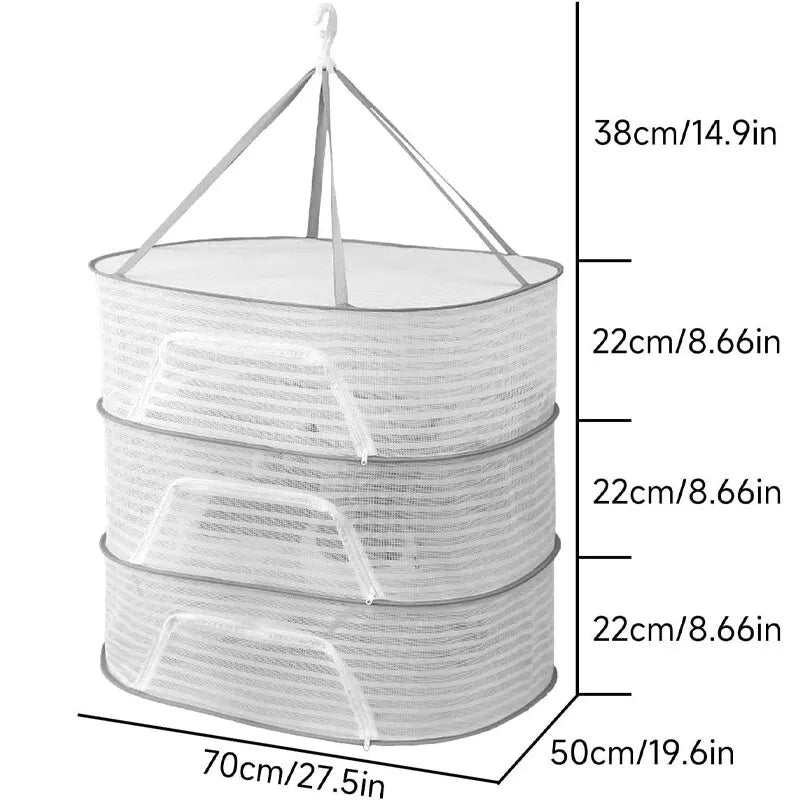 FlexiDry Drying Net | Foldable & Compact | Quick-Drying Mesh Design | 3 Levels
