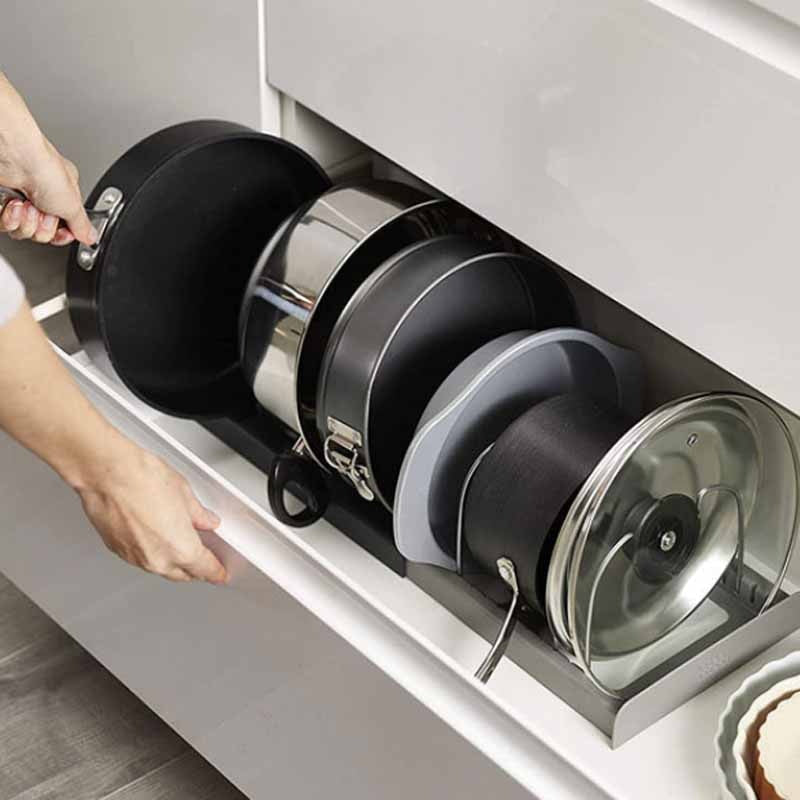 Cookware Organizer | The solution for messy cabinets