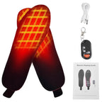 Rechargeable Heated Insoles WarmStep Pro | Rechargeable with Remote Control | 3 Heat Levels | Trim-to-Fit | Electric Foot Warmers for Winter & Outdoor