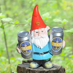 Drunken Gnome with Beer Funny Figurine for Garden and Home Decoration