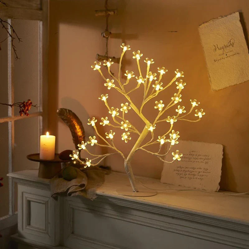LED Blossom Tree Lamp – Cherry Blossom Design for Living Room and Bedroom Decoration