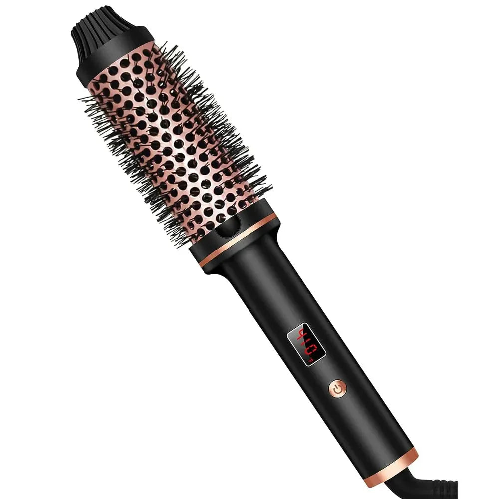Stylique 3-in-1 Ionic Hair Straightener & Curler | Straightening, Waves, Volume | Anti-Scald Brush