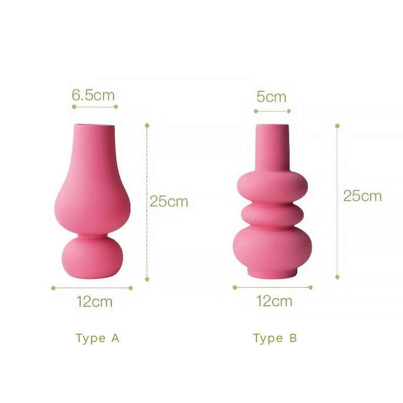 Vivid Pink Ceramic Vase