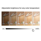 Adjustable Reading Lamp - Rechargeable Dimmable with Phone Table