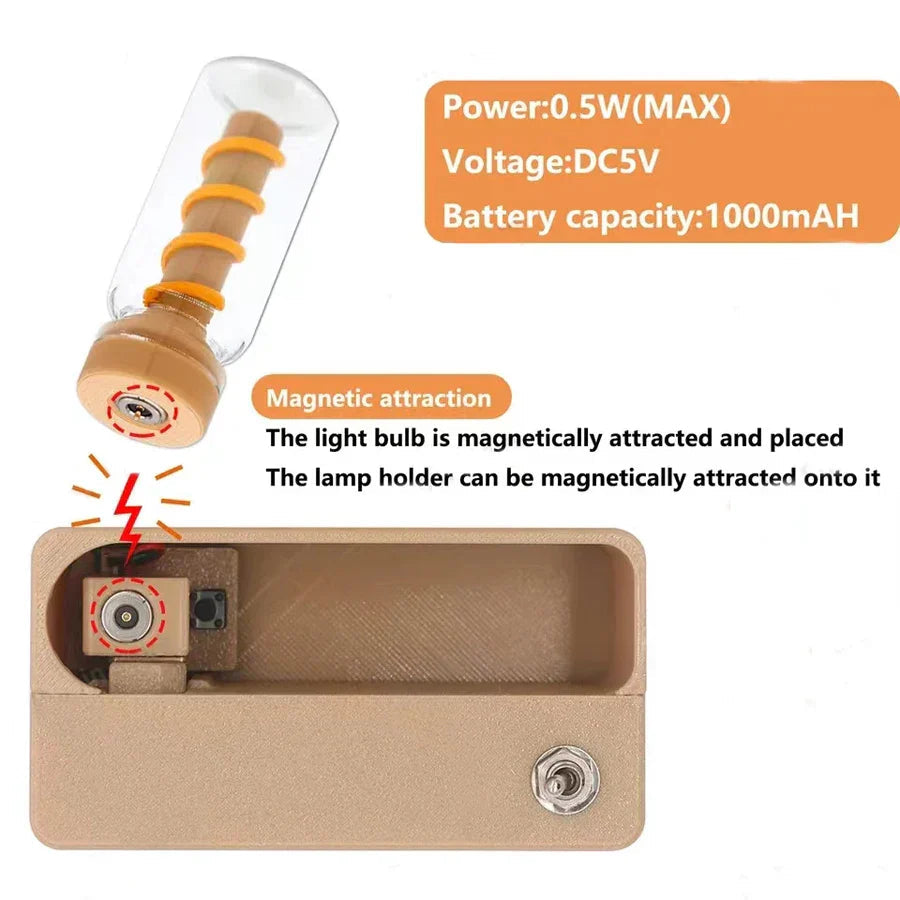 Mechanical Flip Rechargeable Night Lamp