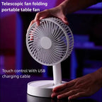 USB Table Fan Breezio | Foldable & Portable | 4 Speeds & Timer | Battery Powered for Indoor & Outdoor