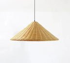 Scandinavian LED Pendant Lamp Made of Bamboo
