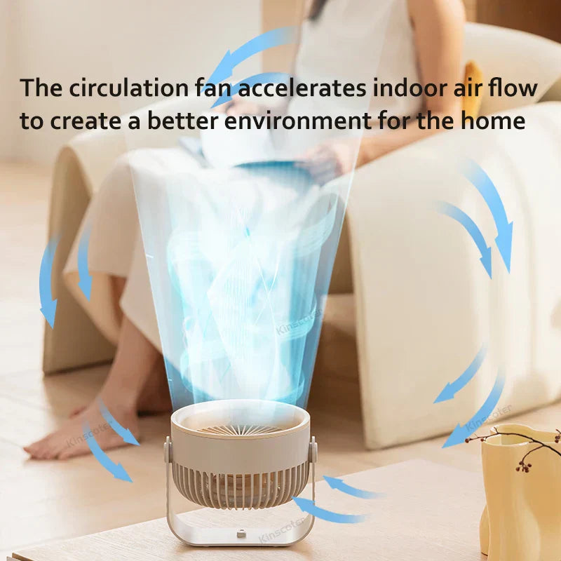 Brisano Mini Fan | 3600 mAh Battery | 4 Levels & USB | Compact & BPA-free