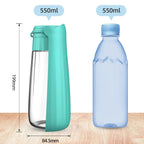 Dog Water Bottle Lapuro FoldDrink | Collapsible water dispenser for on the go | 550 ml | For small & large dogs and cats