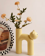 Ceramic Cat Vase