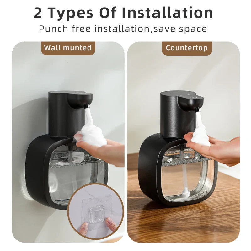 Automatic Soap Dispenser Foamello | Wall Mounted | 500 ml | Rechargeable & Touchless | Sensor Activated Foam Function