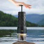 Portable Coffee Machine Espresso Machine Hand Press Capsule Ground Coffee Brewer Portable for Travel and Picnic, BioloMix