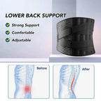 Breathable Lumbar Support Band with 360° Support and Memory Aluminum