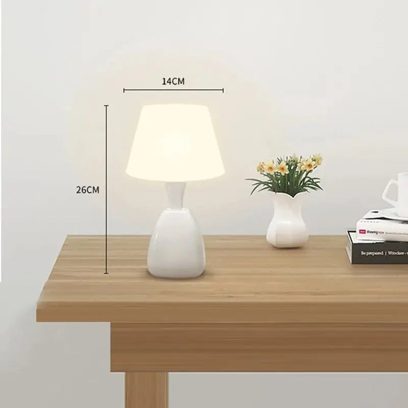LED Touch Night Lamp – Modern Dimmable Table Lamp for Bedroom and Office