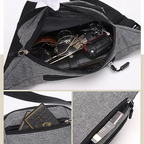 Unisex Waterproof Canvas Waist and Crossbody Bag for Outdoor Sports