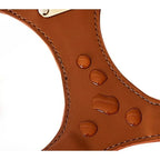 Adjustable Leather Dog Harness with Custom Engraving