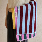 Retro Striped Pure Cotton Towels – Soft & Absorbent