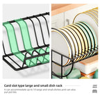2-Tier Dish Drying Rack with Drainboard & Cutlery Holder – Aria
