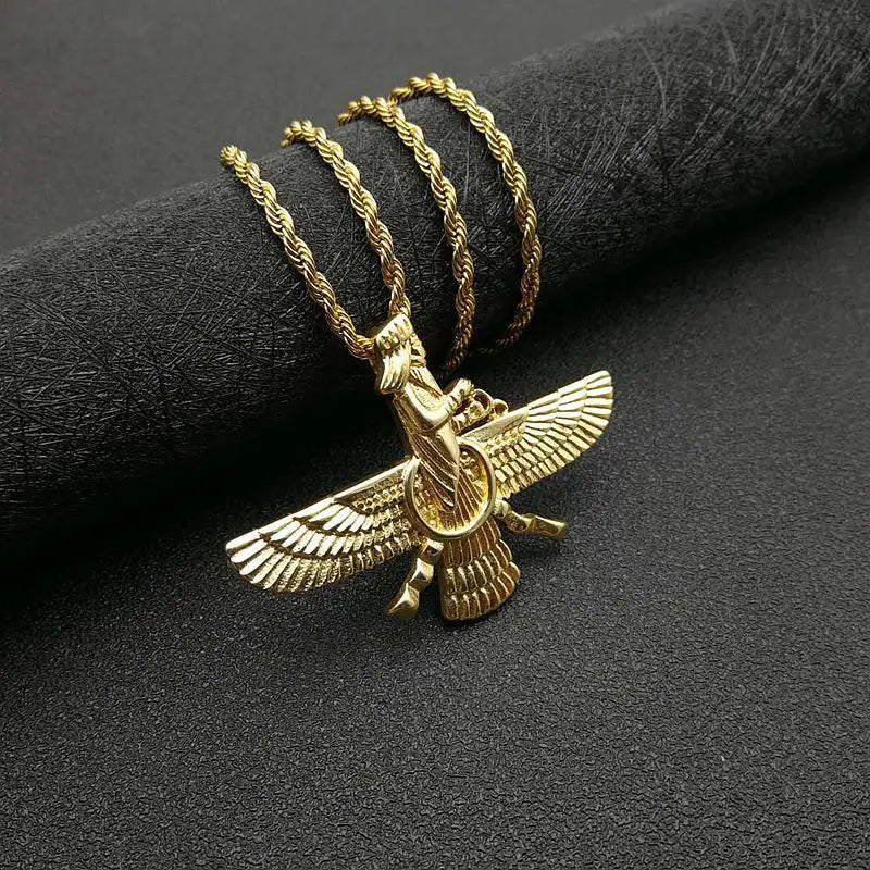 Zoroastrian Faravahar / Ahura Mazda Pendant Necklaces