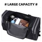 Travinero Foldable Travel Bag Men | Large Capacity | Waterproof Shoulder Bag for Business Trips & Short Trips | Sports & Leisure Bag