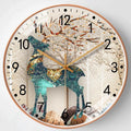 Modern wall clock elegance in the bedroom