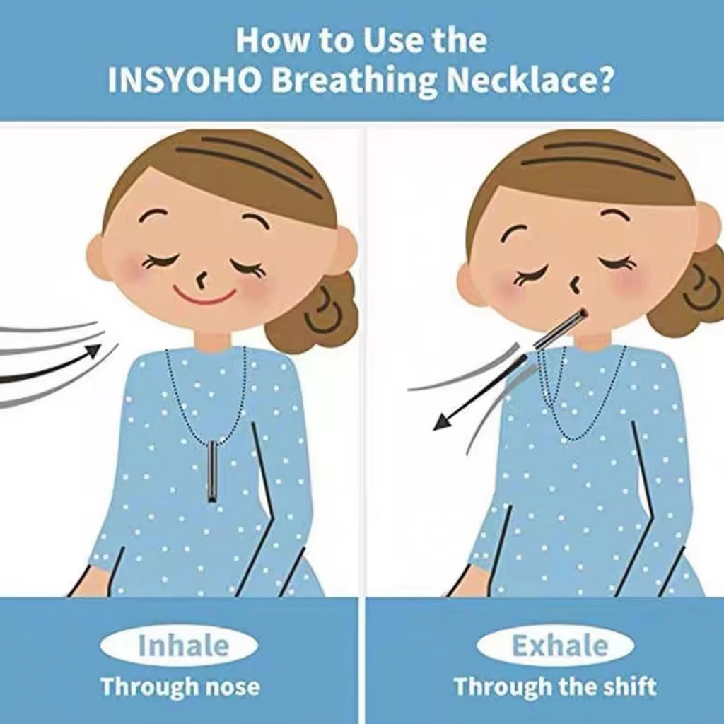 Mindful Breathing Necklace for Relaxation and Anxiety Relief