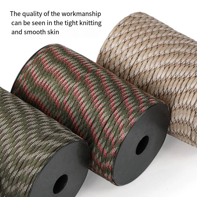 100m Survival Paracord – 9-Core Military 550 Paracord Rope for Outdoor & Crafting