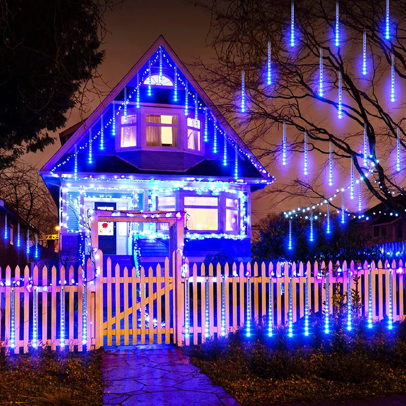 Waterproof LED Garland in the Shape of Falling Drops