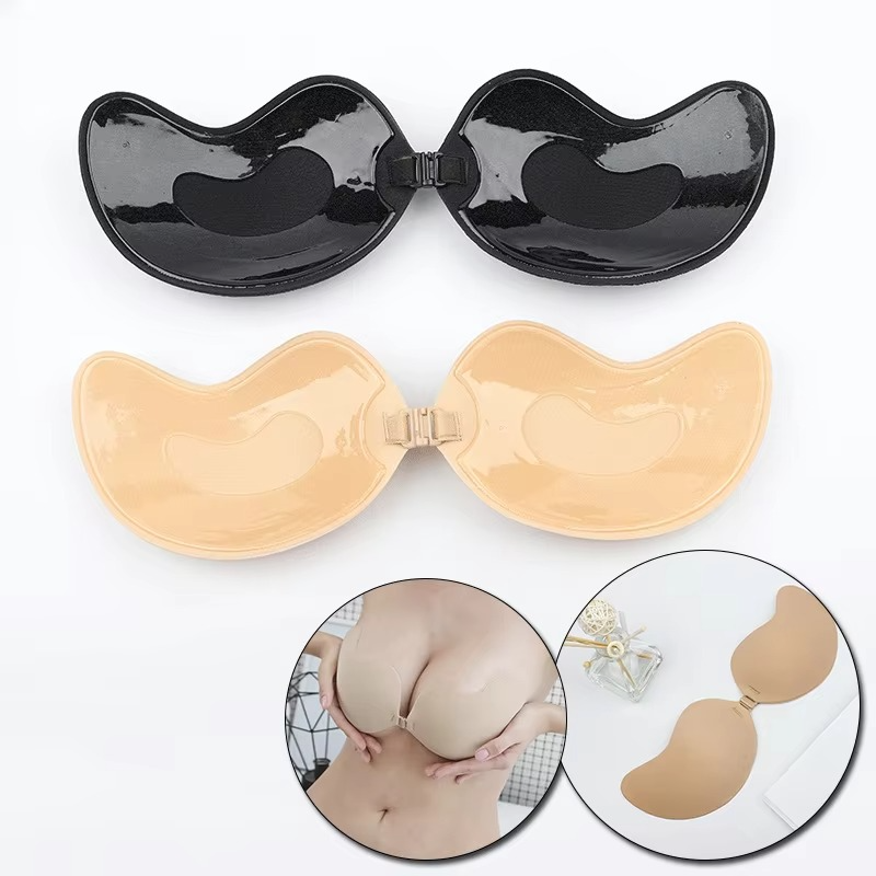Reusable Strapless Silicone Bra with Push-Up Support