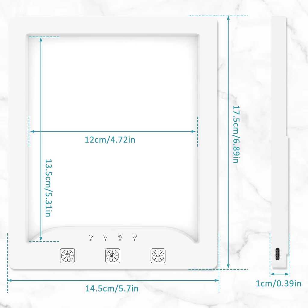 Light Therapy Lamp with Adjustable Brightness and Color Settings