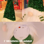 LED Christmas Gnome | Knitted Design with Night Light | Glowing Christmas Decoration | Warm & Cozy
