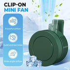 BreezeClip Mini Fan | USB Rechargeable & Quiet | Without Rotor Blades | To Clip onto Shirt, Belt or Neck