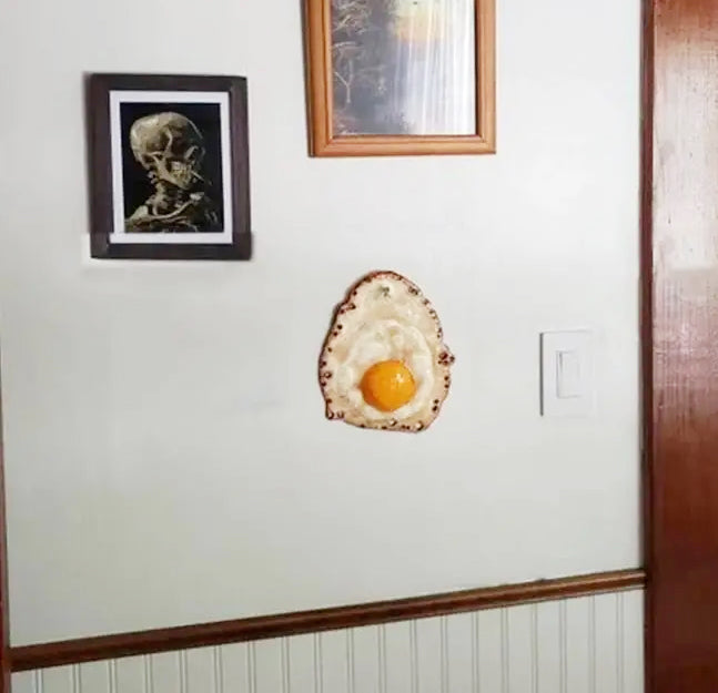 Crispy Fried Egg Wall Sculpture