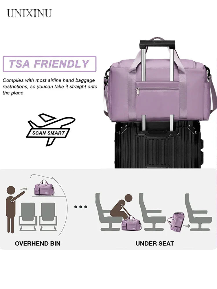Veyora WeekAir | All-in-One Travel Bag | Trolley Loop & Shoe Compartment | 35L