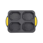 Bunello Burger Mold | Silicone Baking Mold for Buns | Non-Stick & Heat Resistant | 6-Piece Mold