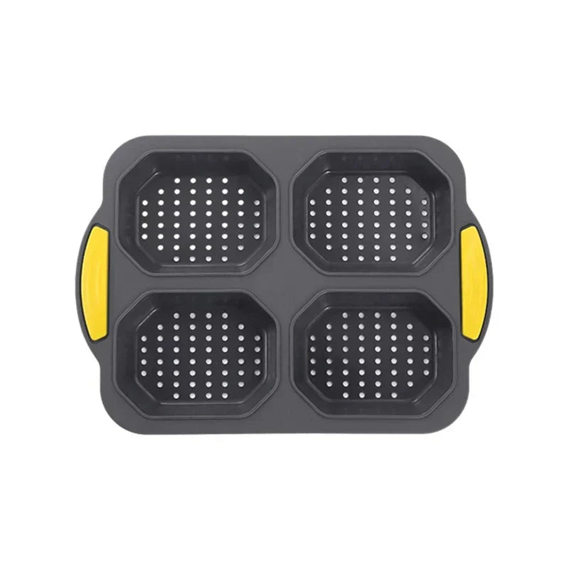 Bunello Burger Mold | Silicone Baking Mold for Buns | Non-Stick & Heat Resistant | 6-Piece Mold