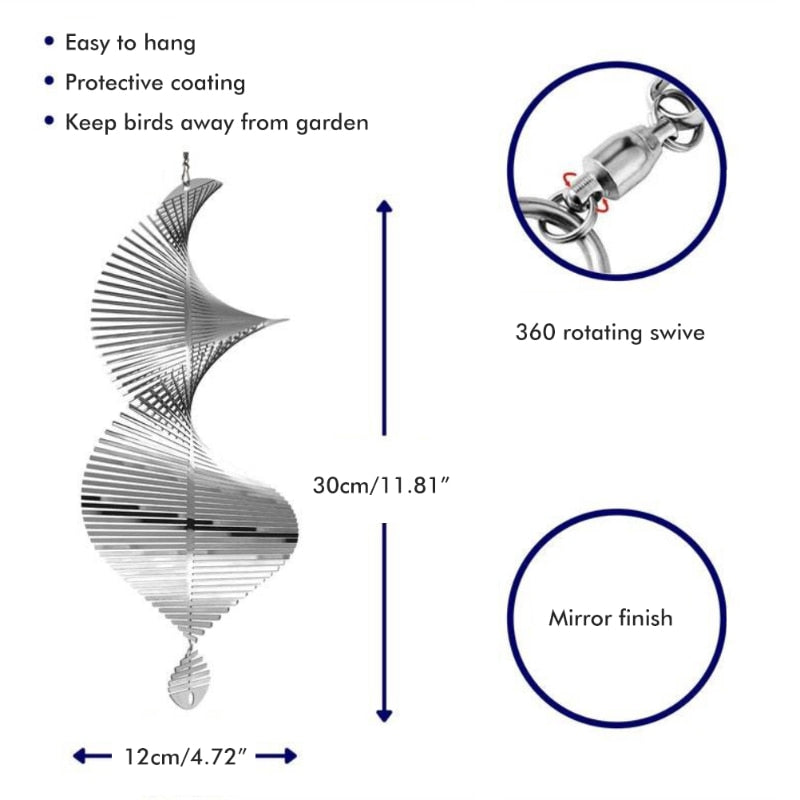 Rotating Wind Spinners: Nordic Garden Decoration